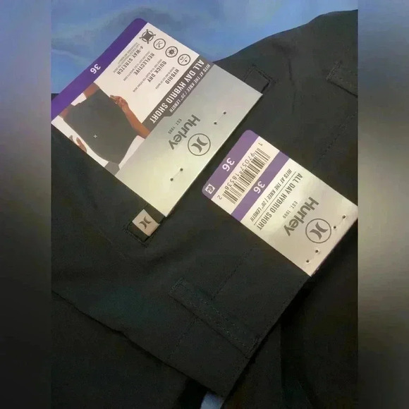 Hurley Black Men's Hybrid Shorts - Picture 6 of 8